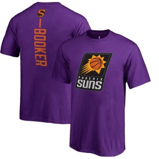 Phoenix Suns Devin Booker Fanatics Branded Purple Backer Name & Number T-Shirt