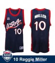 Maillot NBA Pas Cher USA 1996 Reggie Miller 10 Noir