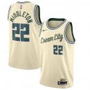 Milwaukee Bucks Khris Middleton Nike Cream 2019/20 Finished Swingman Jersey – City Edition