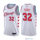 Maillot NBA Pas Cher Chicago Bulls Kris Dunn 32 Nike Blanc Ville 2017/18