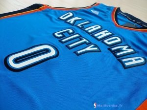 Maillot NBA Pas Cher Oklahoma City Thunder Russell Westbrook 0 Bleu