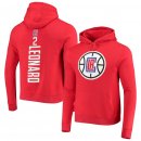 LA Clippers Kawhi Leonard Fanatics Branded Red Team Playmaker Name & Number Pullover Hoodie