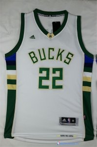 Maillot NBA Pas Cher Milwaukee Bucks Khris Middleton 22 Blanc