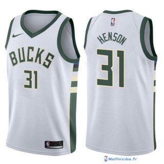 Maillot NBA Pas Cher Milwaukee Bucks John Henson 31 Blanc Association 2017/18