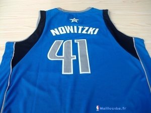 Maillot NBA Pas Cher Dallas Mavericks Dirk Nowitzki 41 Bleu