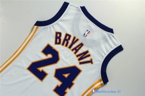 Maillot NBA Pas Cher Los Angeles Lakers Femme Blanc Kobe Bryant 24