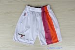 Pantalon NBA Pas Cher Miami Heat Floridians Retro Blanc