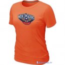T-Shirt NBA Pas Cher Femme New Orleans Pelicans Orange
