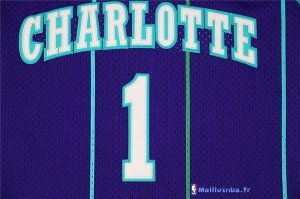 Maillot NBA Pas Cher Charlotte Hornets Tyrone Curtis Bogues 1 Bleu