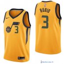 Maillot NBA Pas Cher Utah Jazz Ricky Rubio 3 Jaune Statement 2017/18