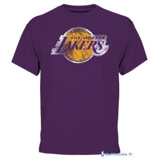 T-Shirt NBA Pas Cher Los Angeles Lakers Pourpre