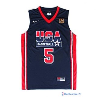 Maillot NBA Pas Cher USA 1992 Robinson 5 Noir