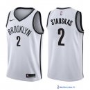 Maillot NBA Pas Cher Brooklyn Nets Akil Mitchell 2 Blanc Association 2017/18