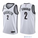 Maillot NBA Pas Cher Brooklyn Nets Akil Mitchell 2 Blanc Association 2017/18