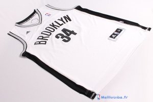 Maillot NBA Pas Cher Brooklyn Nets Paul Pierce 34 Blanc