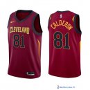 Maillot NBA Pas Cher Cleveland Cavaliers Jose Calderon 81 Rouge Icon 2017/18