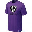 T-Shirt NBA Pas Cher Brooklyn Nets Pourpre 01