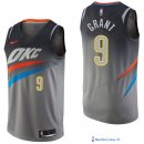 Maillot NBA Pas Cher Oklahoma City Thunder Jerami Grant 9 Nike Gris Ville 2017/18