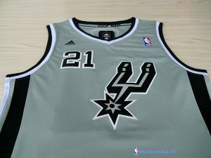 Maillot NBA Pas Cher San Antonio Spurs Tim Duncan 21 Gris