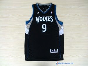 Maillot NBA Pas Cher Minnesota Timberwolves Ricky Rubio 9 Noir