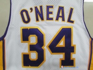 Maillot NBA Pas Cher Los Angeles Lakers Shaquille O'Neal 34 Blanc