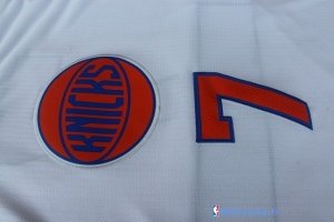 Maillot NBA Pas Cher Noël New York Knicks Carmelo 7 Blanc