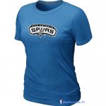 T-Shirt NBA Pas Cher Femme San Antonio Spurs Bleu