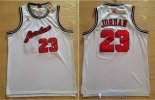 Maillot NBA Pas Cher Chicago Bulls Michael Jordan 23 Retro Blanc