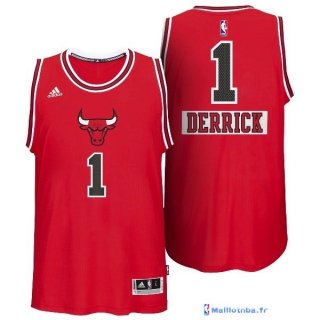 Maillot NBA Pas Cher Noël Chicago Bulls Rose 1 Rouge 01