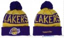 Tricoter un Bonnet NBA Los Angeles Lakers 2016 Pourpre
