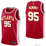 Maillot NBA Pas Cher Atlanta Hawks DeAndre Bembry 95 Retro Rouge 2017/18