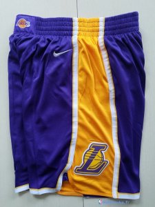 Pantalon NBA Pas Cher Los Angeles Lakers Nike Purpura