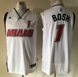 Maillot NBA Pas Cher Miami Heat Chris Bosh 1 Retro Blanc