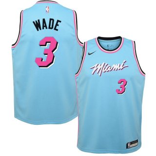 Miami Heat Dwyane Wade Nike Blue Swingman Jersey Jersey – City Edition