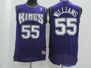 Maillot NBA Pas Cher Sacramento Kings Jason Williams 55 Pourpre