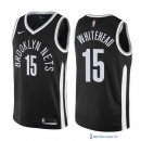 Maillot NBA Pas Cher Brooklyn Nets Isaiah Whitehead 15 Nike Noir Ville 2017/18