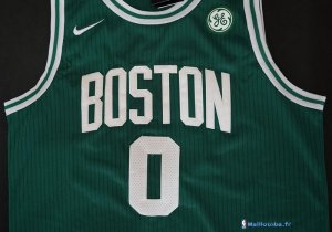 Maillot NBA Pas Cher Boston Celtics Jayson Tatum 0 Vert 2017/18