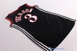 Maillot NBA Pas Cher Philadelphia Sixers Femme Allen Iverson 3 Noir