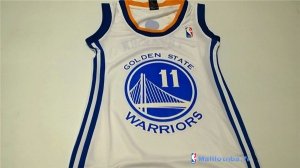 Maillot NBA Pas Cher Golden State Warriors Femme Klay Thompson 11 Blanc