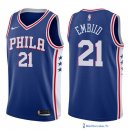 Maillot NBA Pas Cher Philadelphia Sixers Joel Embiid 21 Bleu Icon 2017/18