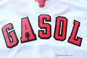 Maillot NBA Pas Cher Chicago Bulls Pau Gasol 16 Blanc