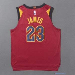 Maillot NBA Pas Cher Cleveland Cavaliers LeBron James 23 Rouge 2017/18