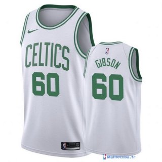 Maillot NBA Pas Cher Boston Celtics Jonathan Gibson 60 Blanc Association 2017/18