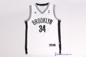 Maillot NBA Pas Cher Brooklyn Nets Paul Pierce 34 Blanc