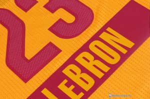 Maillot NBA Pas Cher Noël Cleveland Cavaliers Lebron 23 Jaune