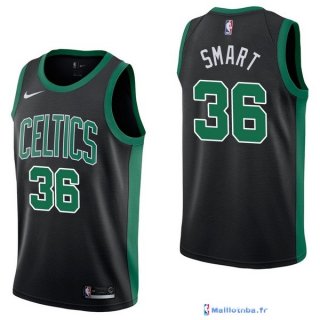 Maillot NBA Pas Cher Boston Celtics Marcus Smart 36 Noir Statement 2017/18