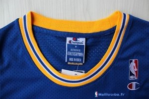 Maillot NBA Pas Cher Golden State Warriors Stephen Curry 30 Retro Bleu Profond