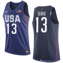 Maillot NBA Pas Cher USA 2016 Paul George 13 Bleu