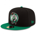 Bonnet NBA Boston Celtics New Era Black Green Official Team Color 2Tone 59FIFTY