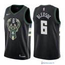 Maillot NBA Pas Cher Milwaukee Bucks Eric Bledsoe 6 Noir Statement 2017/18